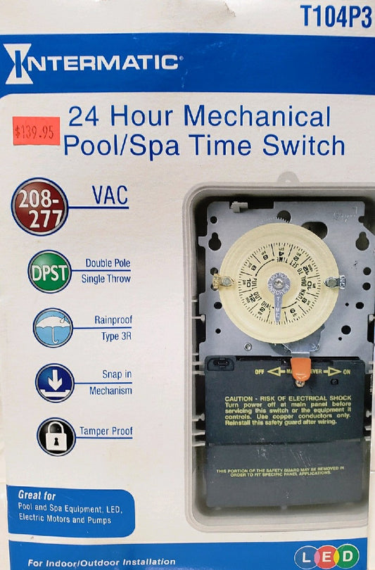 24-Hour T104P3 Mechanical Time Switch