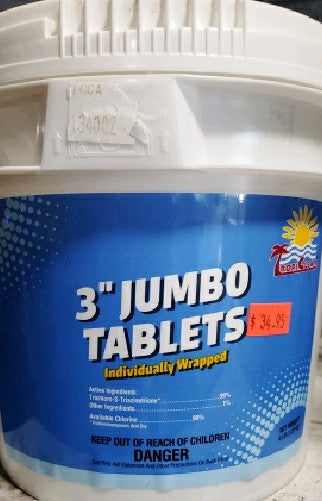 TropiClear 3" Jumbo Tablets 4 lb