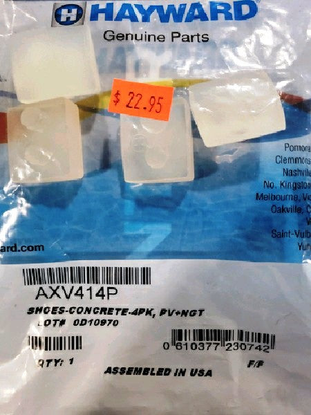 Hayward AXV414P Shoes Concrete 4PK